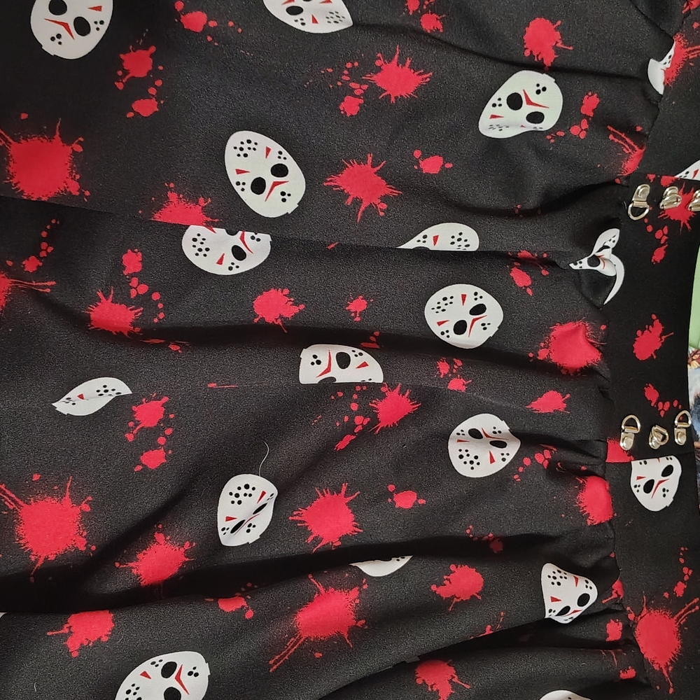 Hot Topic Black and Red Skirt